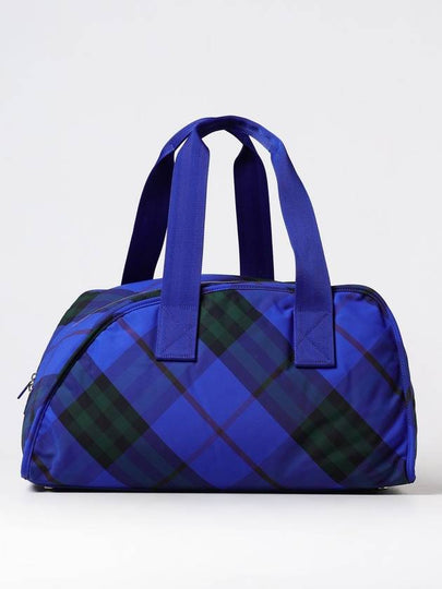 Shield Medium Duffel Bag Blue - BURBERRY - BALAAN 2