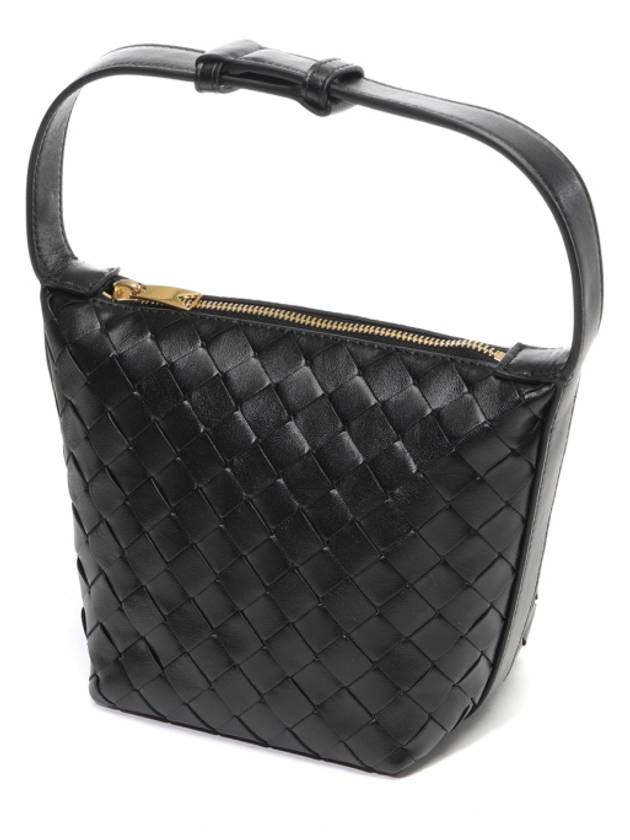 Candy Wallace Intrecciato Tote Bag Black - BOTTEGA VENETA - BALAAN 3