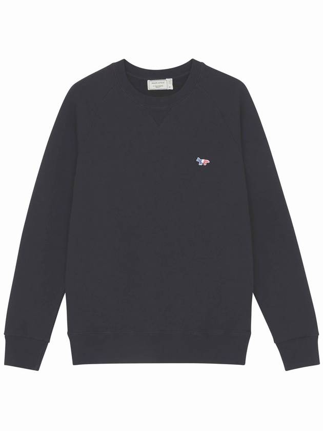 Tricolor Fox Patch Sweatshirt Black - MAISON KITSUNE - BALAAN 2