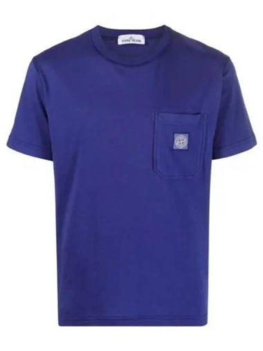 761521957 Pocket logo patch short sleeve t shirt 1207686 - STONE ISLAND - BALAAN 1