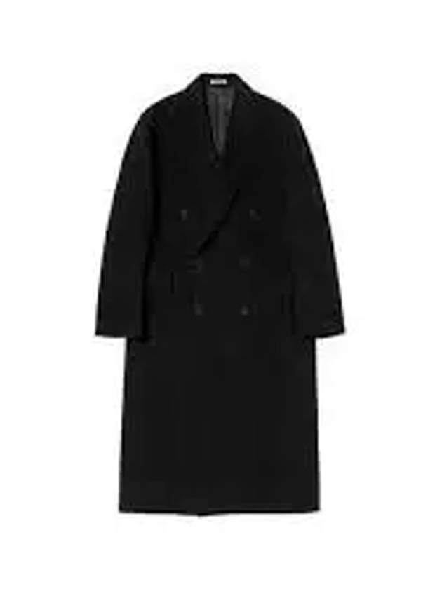 Men's Hairy Wool Whale Double Coat Black - OUR LEGACY - BALAAN 2