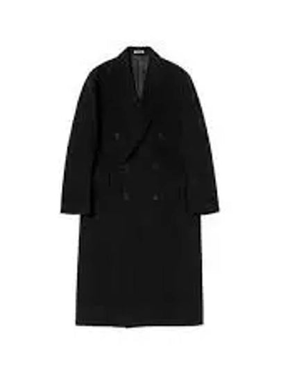 Men's Hairy Wool Whale Double Coat Black - OUR LEGACY - BALAAN 2