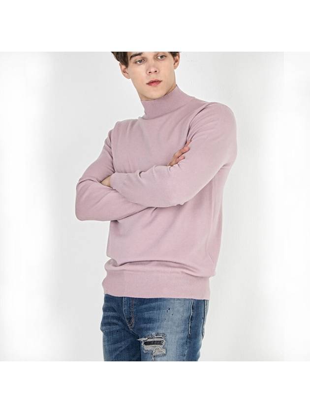 Traverto basic semi-polar knit INDIE PINK - GOLD PERCENT - BALAAN 2