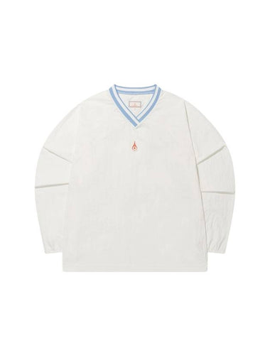 Women's Sporty Wappen Woven Sweatshirt White - ROND&DEMARRER - BALAAN 1