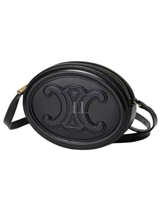 Oval Purse Smooth Calfskin Cross Bag Black - CELINE - BALAAN 2