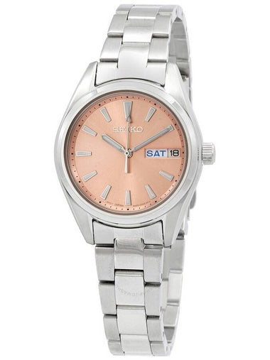 Seiko Quartz Peach Dial Ladies Watch SUR351P1 - SEIKO - BALAAN 1