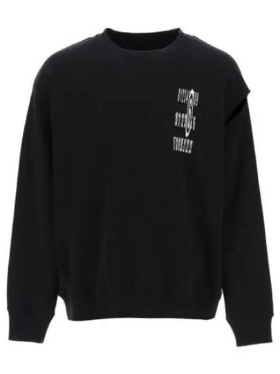 Number Logo Cutting Detail Sweatshirt Black - MAISON MARGIELA - BALAAN 2