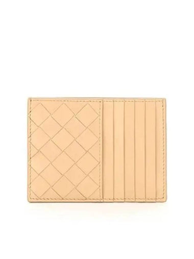 Intrecciato leather zipper pocket card wallet ivory 271268 - BOTTEGA VENETA - BALAAN 1