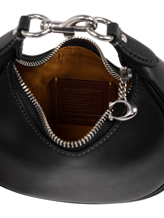 Jonie Fine Grain Leather Shoulder Bag Black - COACH - BALAAN 6