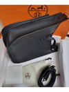 Evelyn 29 Silver Palladium Cross Bag Black - HERMES - BALAAN.