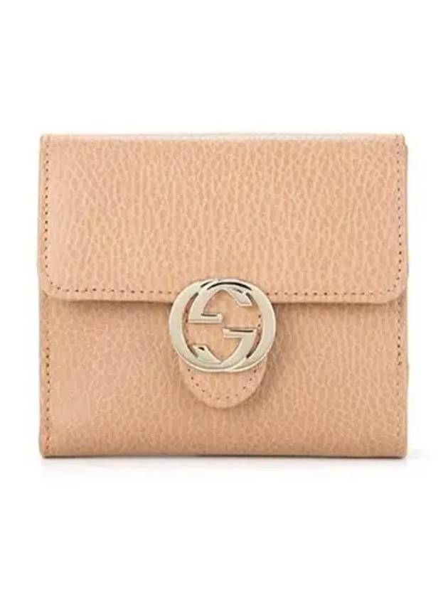 GG Interlocking Half Wallet Black - GUCCI - BALAAN 2