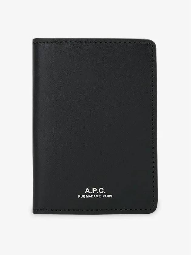 Stefan Small Leather Card Wallet Black - A.P.C. - BALAAN 3