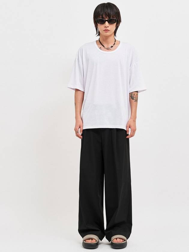 Seawear Oversized Silket Scoop Neck Short Sleeve T Shirt White - C WEAR BY THE GENIUS - BALAAN 6