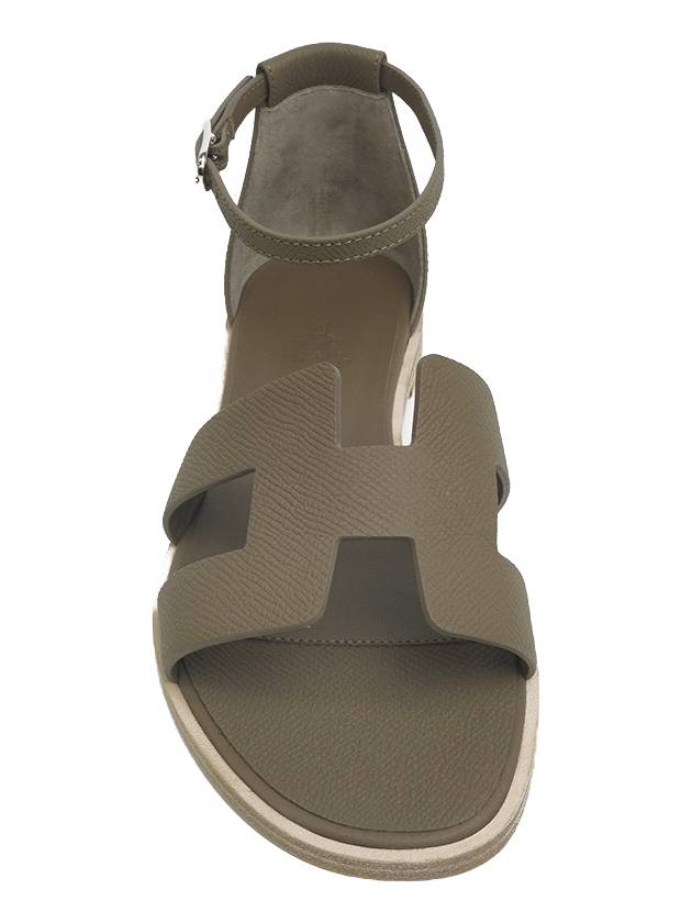 Santorini Sandals Etoupe - HERMES - BALAAN 3