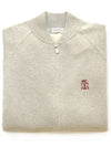 Men s zip up cashmere jumper gray - BRUNELLO CUCINELLI - BALAAN 2