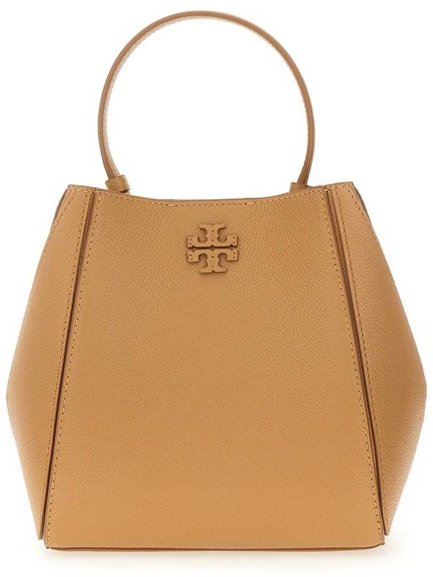 Mcgraw Logo Small Bucket Bag Brown - TORY BURCH - BALAAN 5