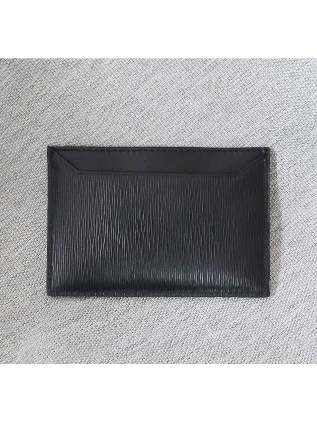 Vitello Gold Logo Card Wallet Black - PRADA - BALAAN 4