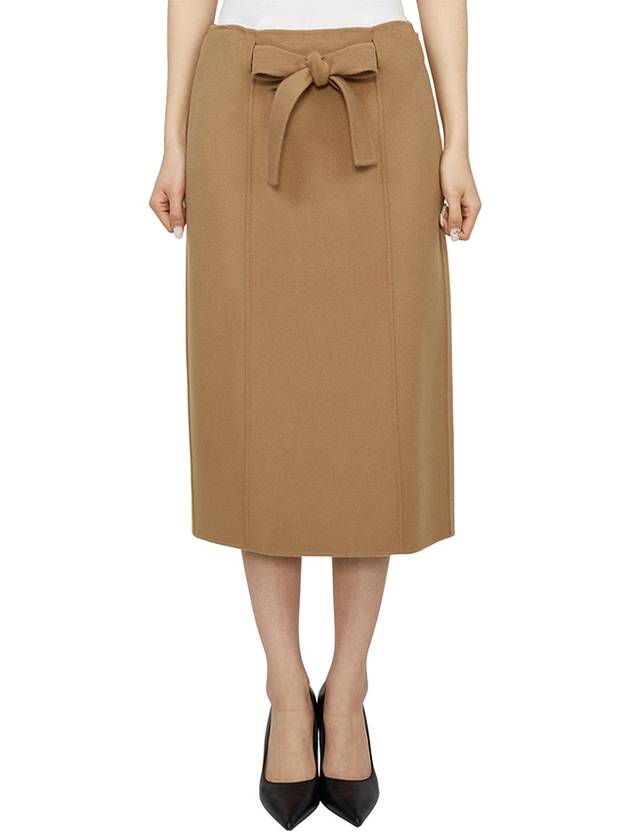 Alec Long H-Line Skirt Camel - MAX MARA - BALAAN 1