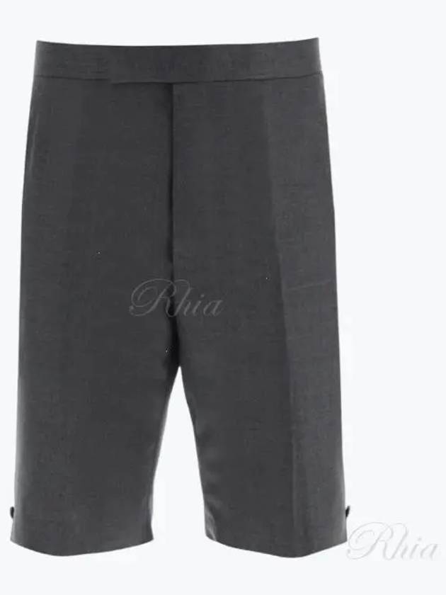 Twill Classic Backstrap Shorts Grey - THOM BROWNE - BALAAN 2