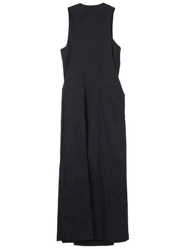 Sleeveless Wrap Midi Dress Midnight Indigo - LEMAIRE - BALAAN 3