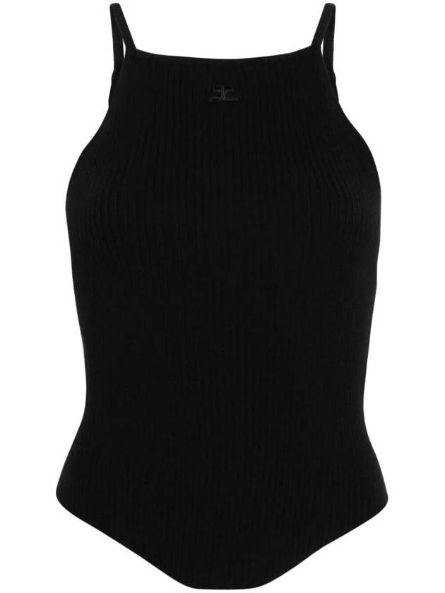 Holistic Ribbed Knit Sleeveless Black - COURREGES - BALAAN 2