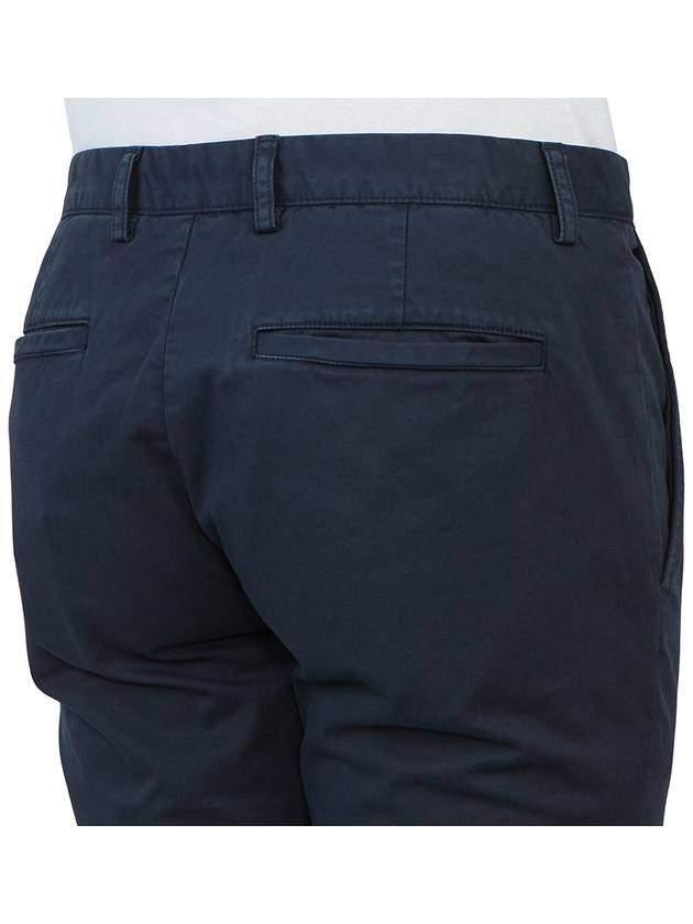 Men's Cotton Blend Straight Pants Navy - THEORY - BALAAN 11