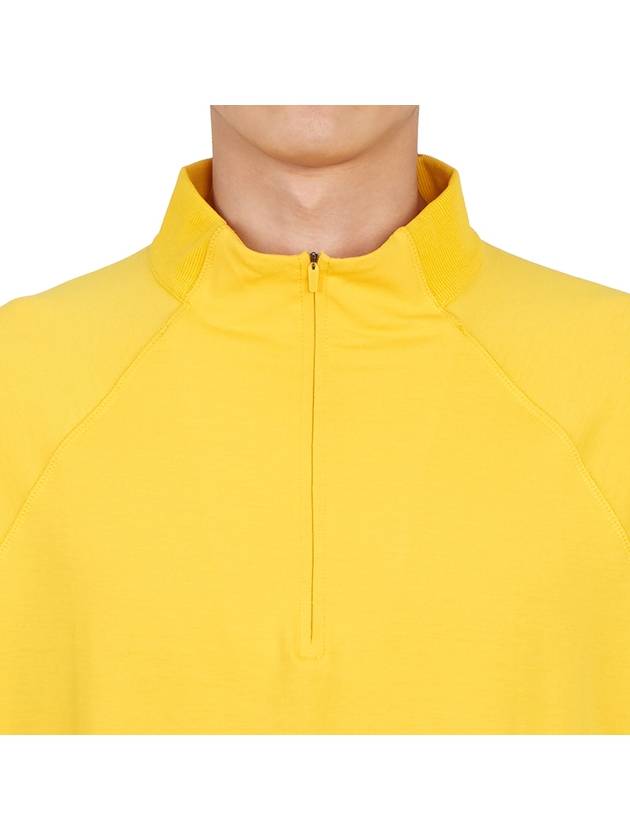 Men's Staple Quarter Zipper Long Sleeve T-Shirt Yellow - G/FORE - BALAAN 7