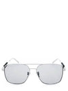 Eyewear Aviator Metal Square Sunglasses Grey - BALENCIAGA - BALAAN 1