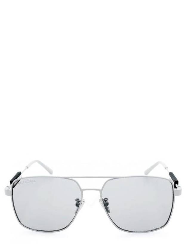 Eyewear Aviator Metal Square Sunglasses Grey - BALENCIAGA - BALAAN 1