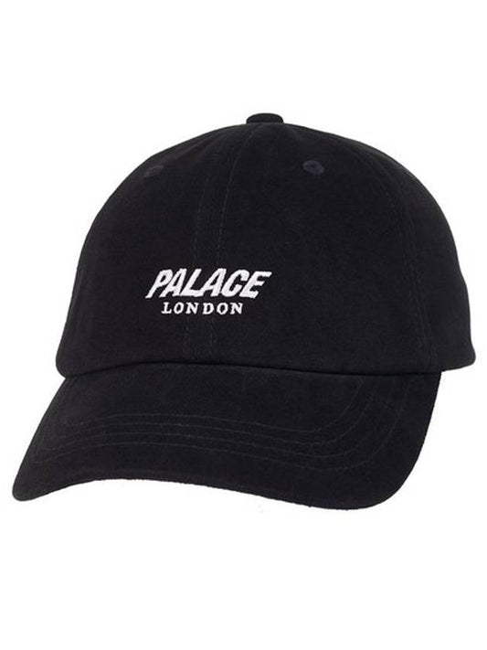 leather strap 6panel cap black LEATHER STRAP 6PANEL CAP - PALACE - BALAAN 1