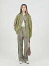 Ribbed Knit String Pants Khaki - CHANCE'S NOI - BALAAN 2