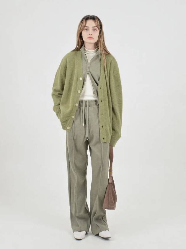 Ribbed Knit String Pants Khaki - CHANCE'S NOI - BALAAN 2