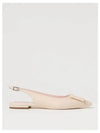 Gometine Lacrod Buckle Ballerina White - ROGER VIVIER - BALAAN 2