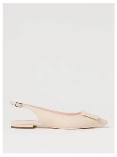 Gommettine Lacquered Buckle Soft Leather Ballerinas White - ROGER VIVIER - BALAAN 2