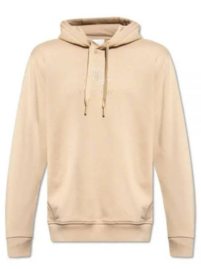 Embroidered EKD Cotton Hoodie Beige - BURBERRY - BALAAN 2