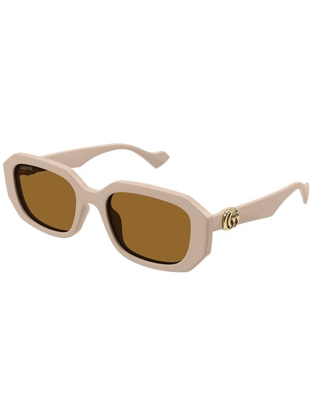 Double G Geometric Frame Sunglasses GG1535S - GUCCI - BALAAN 3