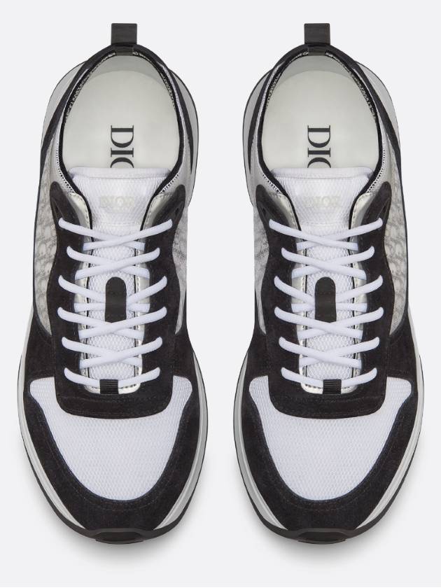 Oblique B25 Runner Low Top Sneakers Black - DIOR - BALAAN 4