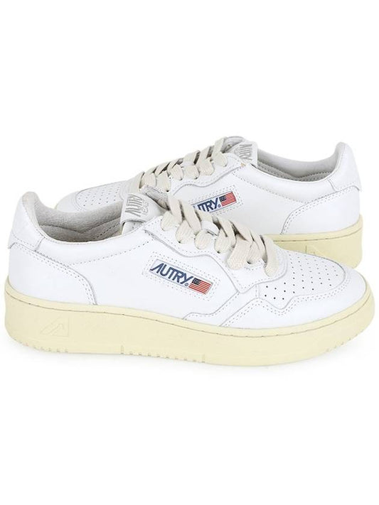 Medalist Leather Low Top Sneakers White - AUTRY - BALAAN 2