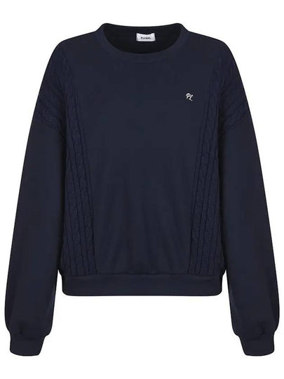 Cable Patch Sweatshirt MW4ME489 - P_LABEL - BALAAN 2