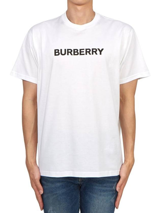 Logo Print Short Sleeve T-shirt White - BURBERRY - BALAAN 2