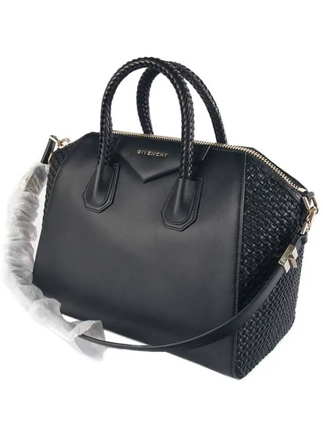 Antigona Medium Leather Tote Bag Black - GIVENCHY - BALAAN 3