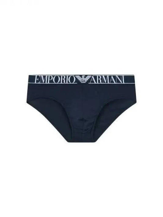 UNDERWEAR Men s Embossed Logo Banding Solid Brief Marine 271526 - EMPORIO ARMANI - BALAAN 1