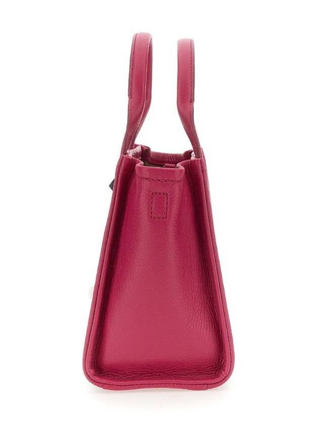 Small Leather Tote Bag Lipstick Pink - MARC JACOBS - BALAAN 4