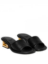 FF Baguette Motif Nappa Leather Sandals Black - FENDI - BALAAN 2