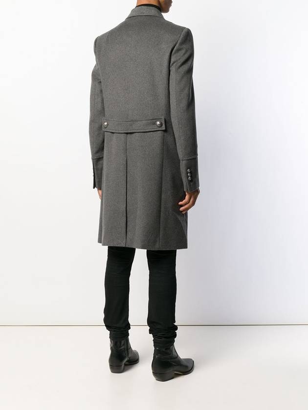 Breasted Cashmere Double Coat Grey - BALMAIN - BALAAN 11