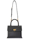 Trifolio Top Handle Tote Bag Black - SALVATORE FERRAGAMO - BALAAN 8