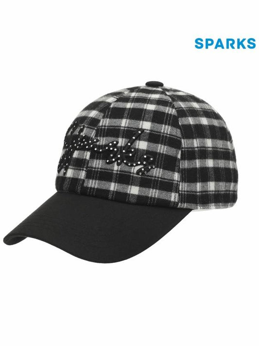 Women s Check Beads Ball Cap SL3LAC001 - SPARKS - BALAAN 2