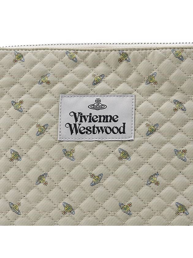 Quilted Baby ORB Wash Bag Beige - VIVIENNE WESTWOOD - BALAAN 7