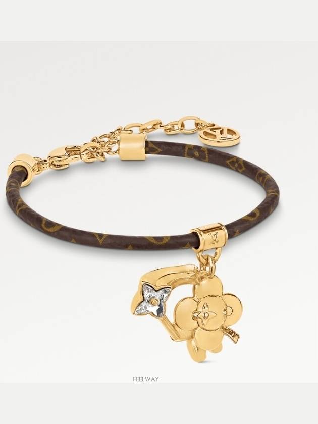 Vivienne Monogram Bracelet Gold Brown - LOUIS VUITTON - BALAAN 2