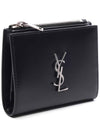 Monogram Half Wallet Black - SAINT LAURENT - BALAAN 4